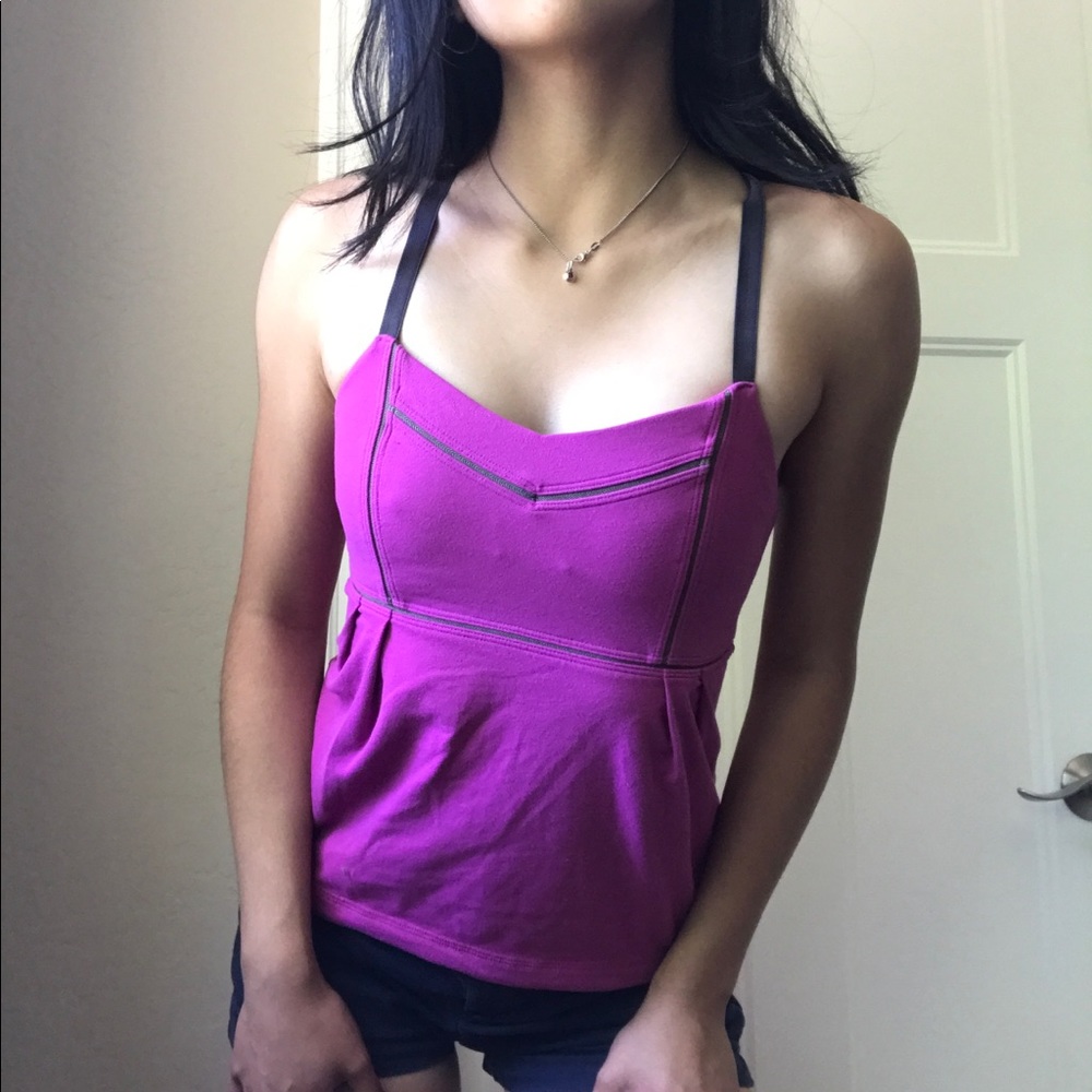lululemon magenta racerback tank